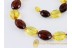 Faceted Cherry & Honey Beads Genuine BALTIC AMBER Necklace 21